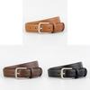Genuine Leather Lady Belt With Alloy Buckle For Business And Casual Outfits