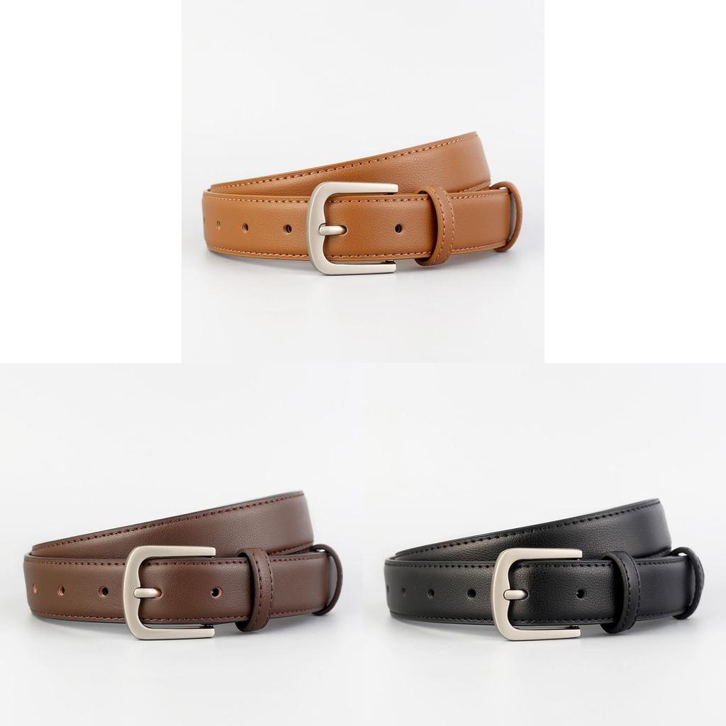 Genuine Leather Lady Belt With Alloy Buckle For Business And Casual Outfits