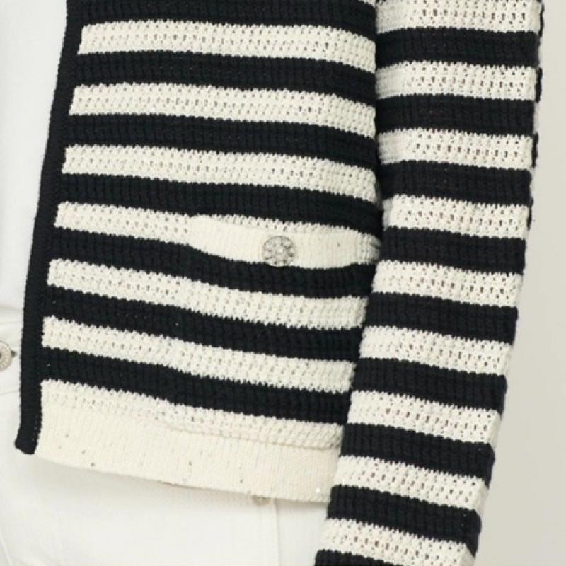 Bcbg Stripe Open Knit Cardigan B6m3g170