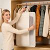 Coat Bags For Closet Storage Large Foldable Multi Compartment Container Wardrobe Bag For Sheet Clothing Bed Organization Dress