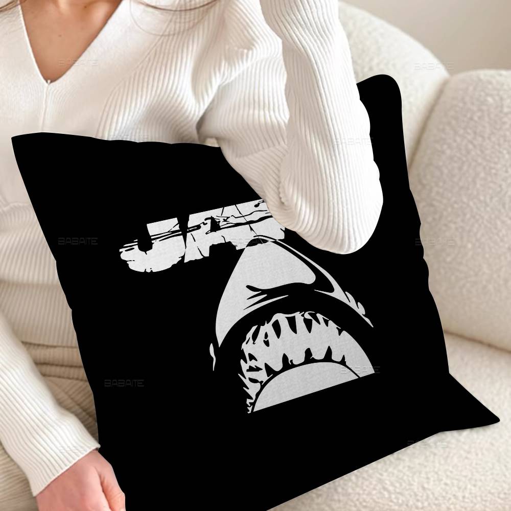 

J-ЧЕЛЮСТИ Фильм Персонализированная Наволочка Пылезащитный Чехол Спальня Детская Вечеринка Украшение Наволочка День Рождения Детский Подарок 26x26Inch