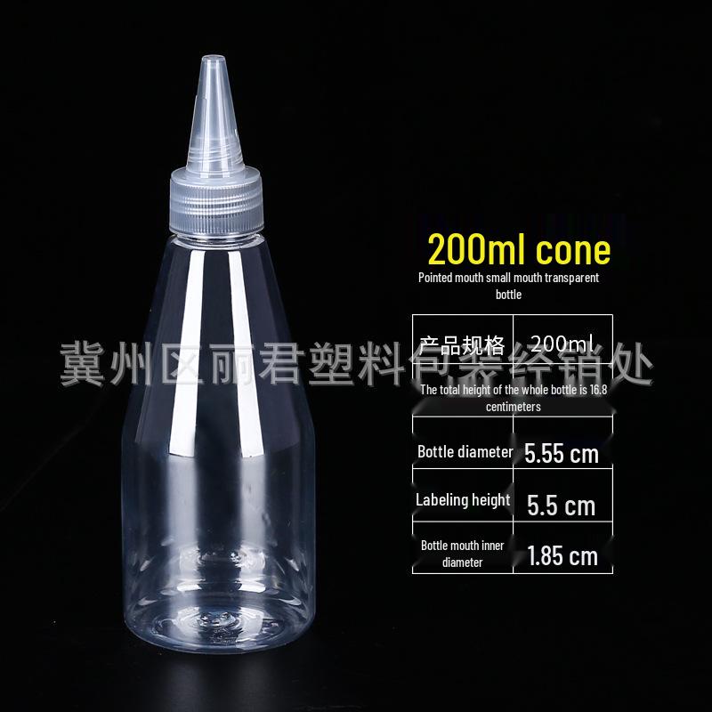 5-200ml Clear Pointed Tip Plastic Dropper Bottle