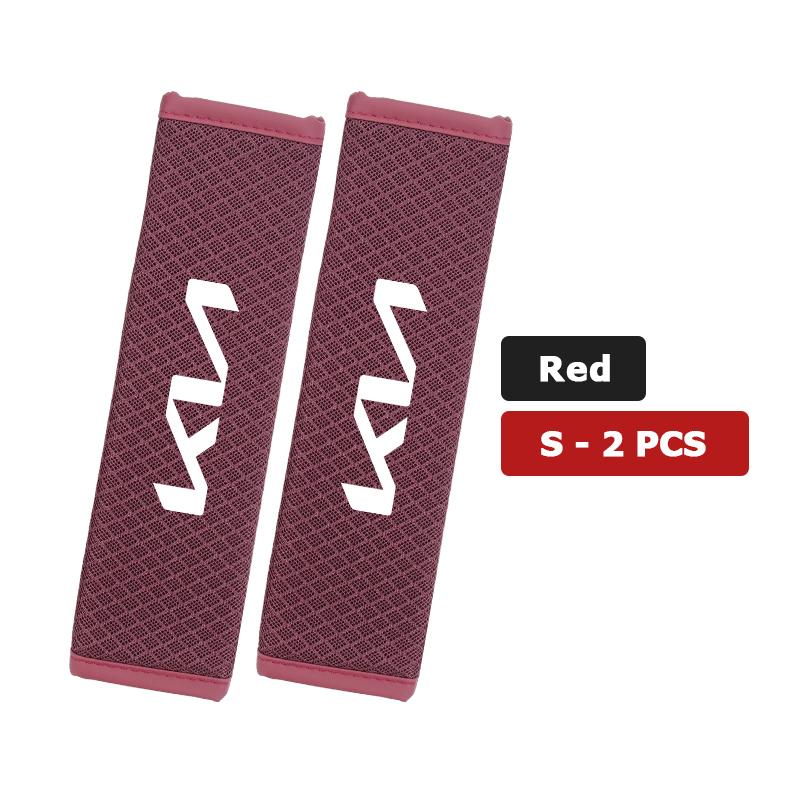 CAONU1 Car Adjustable Ice Silk Shoulder Cover Seat Belt Pad Strap Padding Accessories For KIA Ceed Sportage Rio K5 K2 Optima Cerato