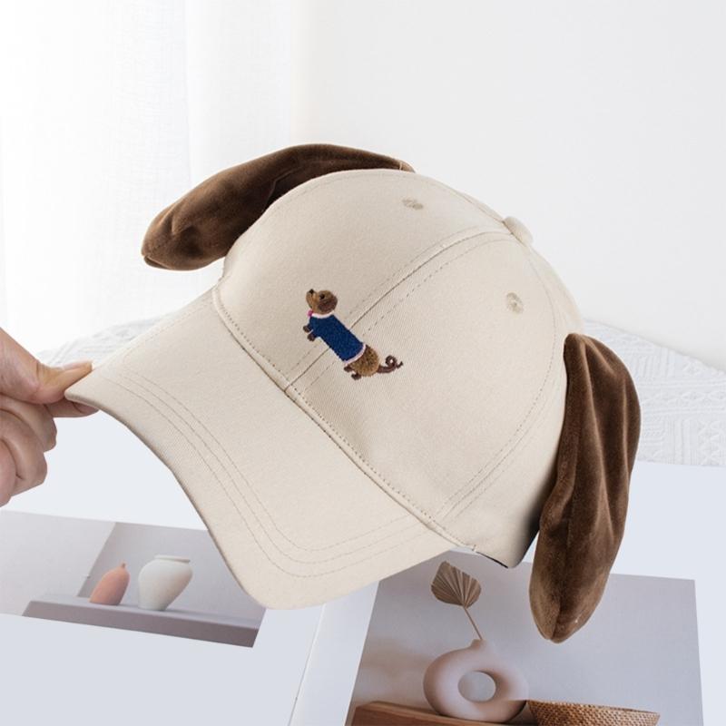 Women Baseball Hat Cartoon Lovely Cartoon Fun Dachshund Hat for Idol Concert Shows Embroidery Caps for Adults