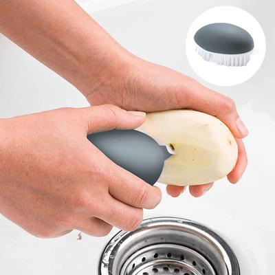 Vegetable Fruit Cleaning Brush Stiff Design Grip Dishwasher Safe Non-Slip Bristles Veggie Brush Scrubber