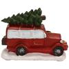 2025 Trend Christmas Decorations Truck Ornaments Transporting Christmas Tree Car Glowin Christmas Village For Kids Home Decor