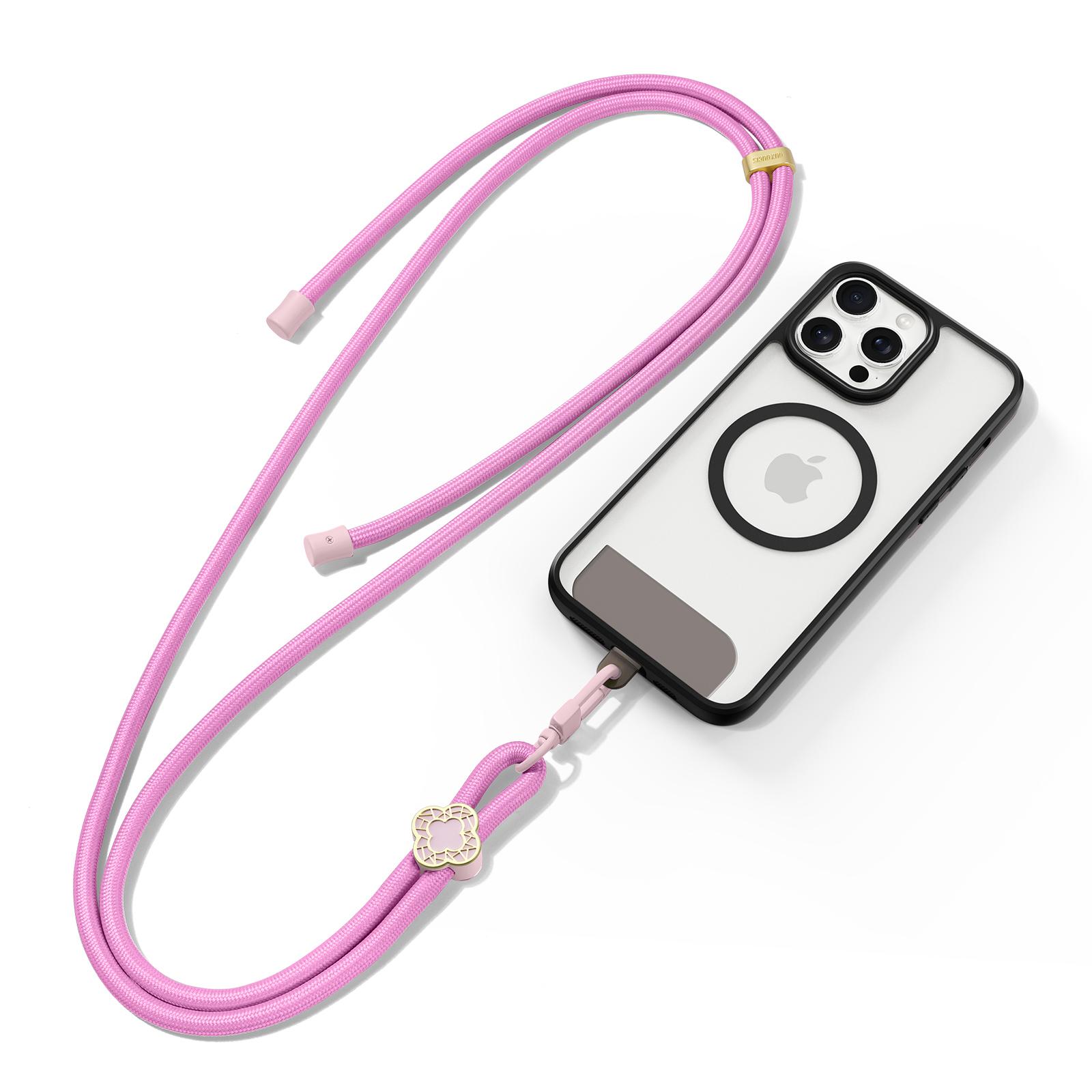 DUX DUCIS Garden Series Phone Lanyard Adjustable Neck Strap with Begonia Pattern A