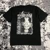 ZBRUSU NOVÉ STUSSY TIKI TRIČKO V ČERNÉ BARVĚ - XL Velikost Unisex Tričko
