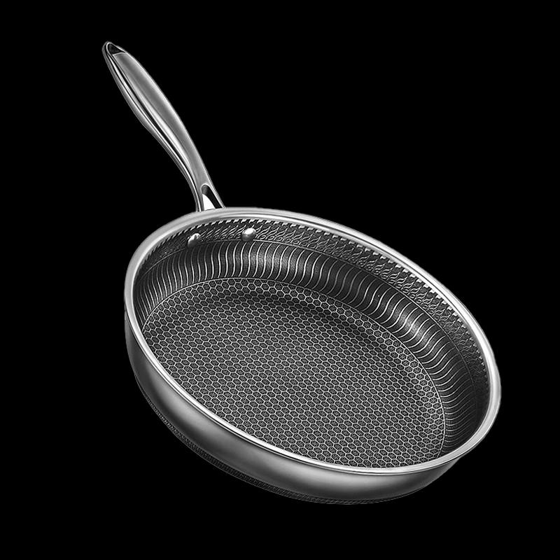 Shangheng 304 Edelstahl Wok mit Wabenmuster