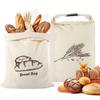 Efficient Cotton Drawstring Bread Sacks For Keeping Baguettes Freshness Compact Kitchen Storage Bag With Sturdy Locked Edges