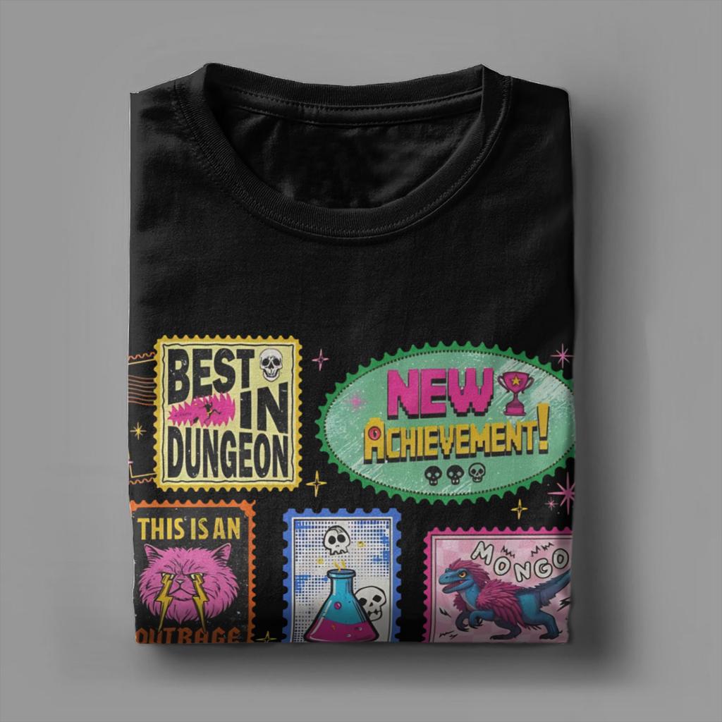 Unisexs TShirt Dungeon Crawler Carl Novelty Pure Cotton Tee Shirt Short Sleeve T Shirt Crewneck Clothes Graphic Printed