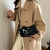 Yogodlns Faionable Casual Crossbody Bag Women's Oulder Bag Trendy Design Underarm Bag Soft PU Leather Color Handbags Purses