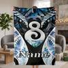 New Zealand Paua Custom Flannel Blankets Soft Warm Cozy Throws for Home Decor Holiday Gifts
