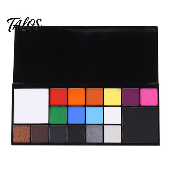 Rich Color Body Pigments Face Paint Oil Palette, Long Lasting High Coverage Professional Gradient Makeup Kit, for Halloween Cosplay Stage Performance