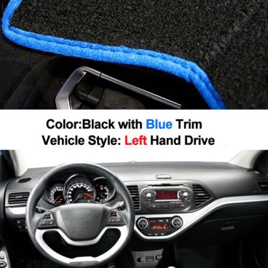 For Kia Picanto Morning 2012 2013 2014 2015 2016 Car Dashboard Cover Dash Mat Carpet Cape 2 Layers LHD RHD Auto Sunshade