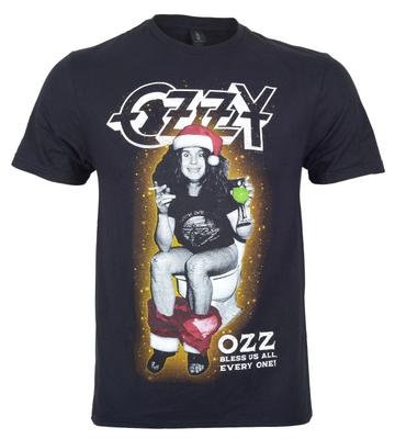 Ozzy Osbourne T-shirt Officieel Ozz Zegen ons allen Kerst Zwart Nieuw S M L XL XXL