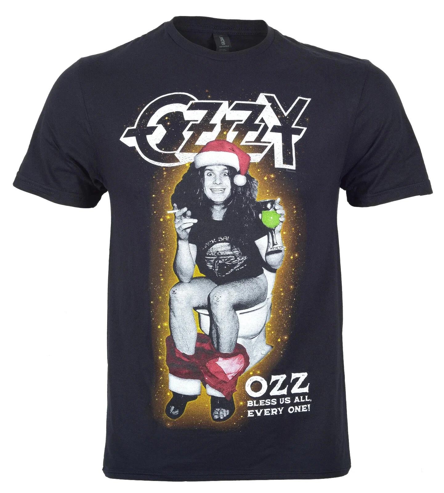 

Ozzy Osbourne T Shirt Official Ozz Bless Us All Christmas Black New S M L XL XXL 3XL