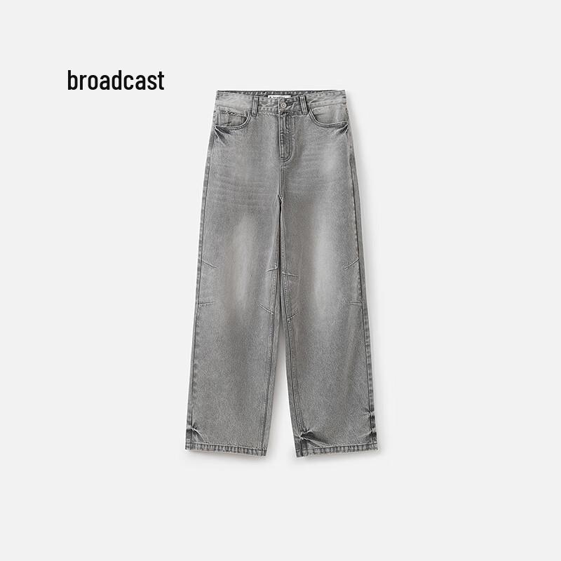 

Broadcast Women s Retro Loose Straight Leg Jeans L
