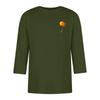 Men'S Round Neck Three-Quarters Sleeve Top Casual Fashion T-Shirt