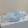 Blue Cooling Butterfly Memory Foam Cervical Pillow Slow Rebound Neck Pain Relief for Side Back Stomach Sleepers