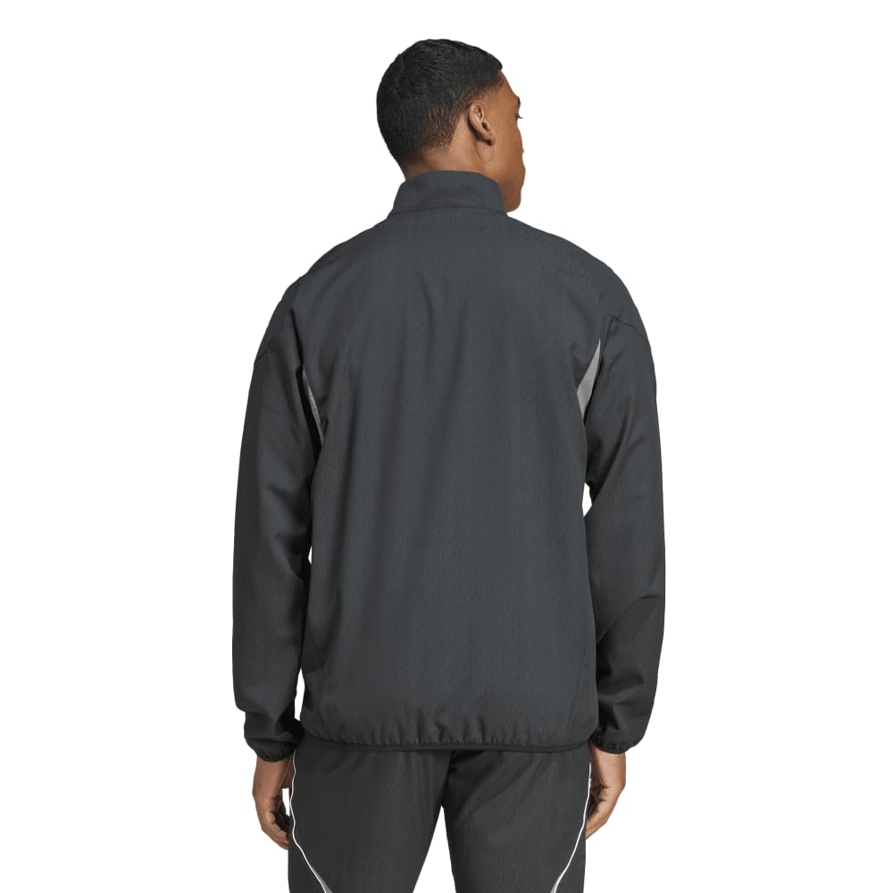 Adidas Tiro 25 Competition Presentation Soccer Grey Size Small Men's Jacket, JSK22, Black/Team (IW0418),
