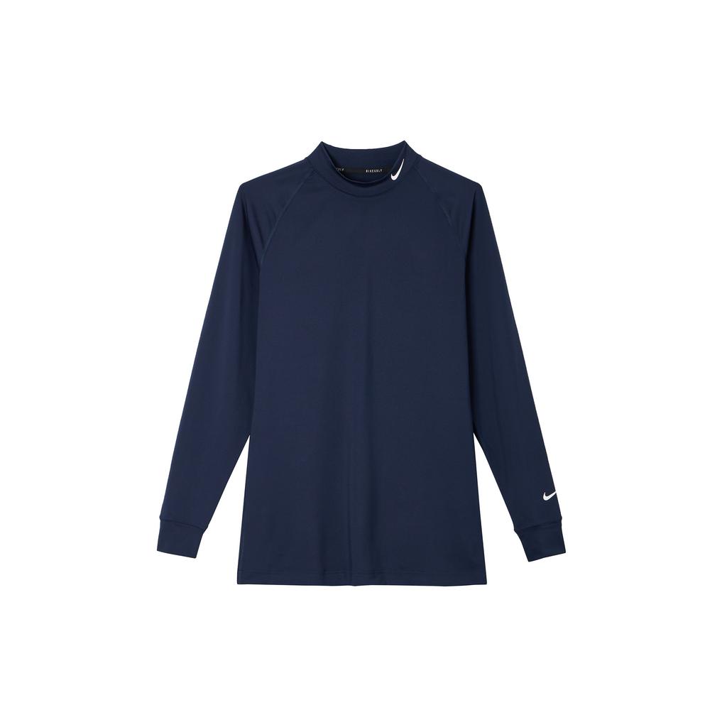 Nike Dri-Fit UV Vapor Golf Sport Mock-Neck Long Sleeve T-Shirt Men Tops Obsidian CU9803-451