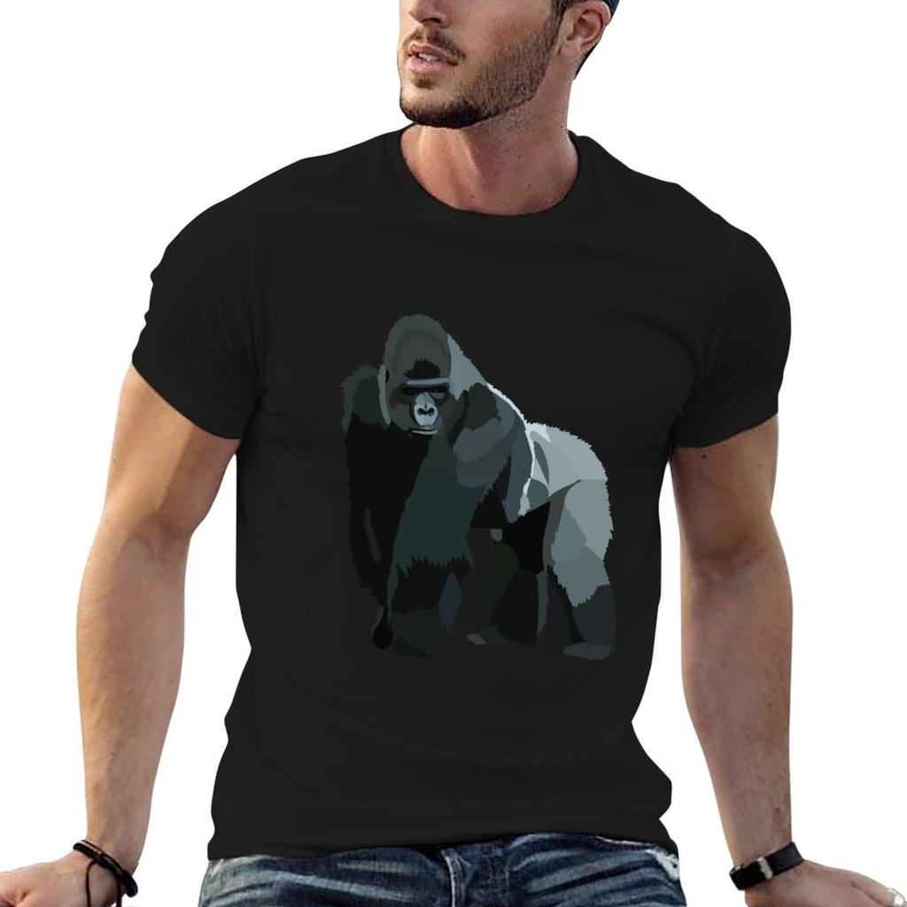 Silverback Gorilla T-Shirt Sporty Casual Quick Dry T-Shirt