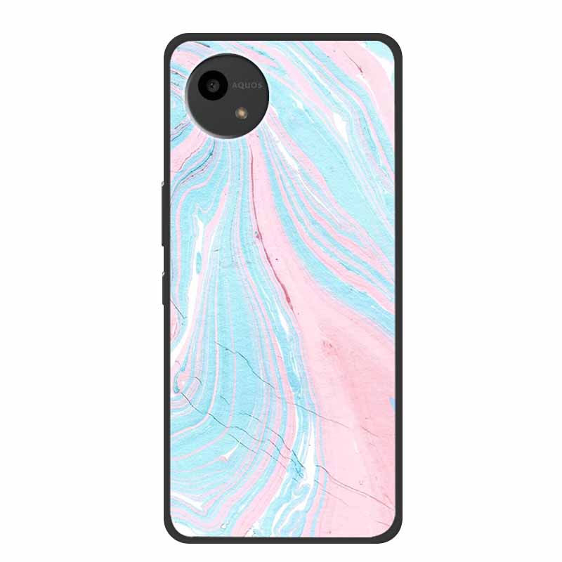 Case For SHARP AQUOS WISH4 Marble TPU Soft Silicone Back Cover SharpSmartphones SH-52E Phone Cases Protector Mica Painted Capa