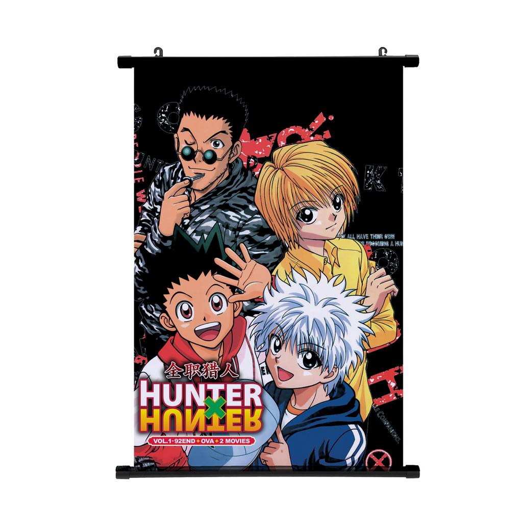HUNTER X HUNTER Painting Scroll Poster Gon Freecss Killua Hisoka Home Decor Hanging Painting Boys Girls Scroll Poster