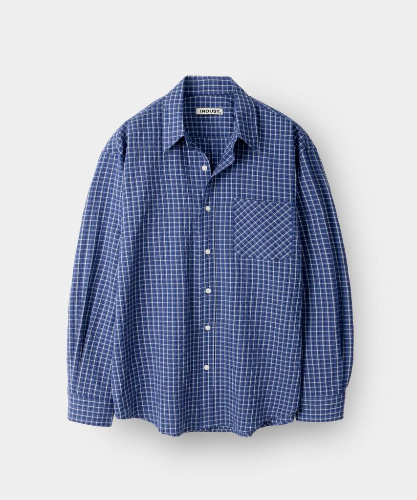 INDUST Broad Check Shirt_Blue