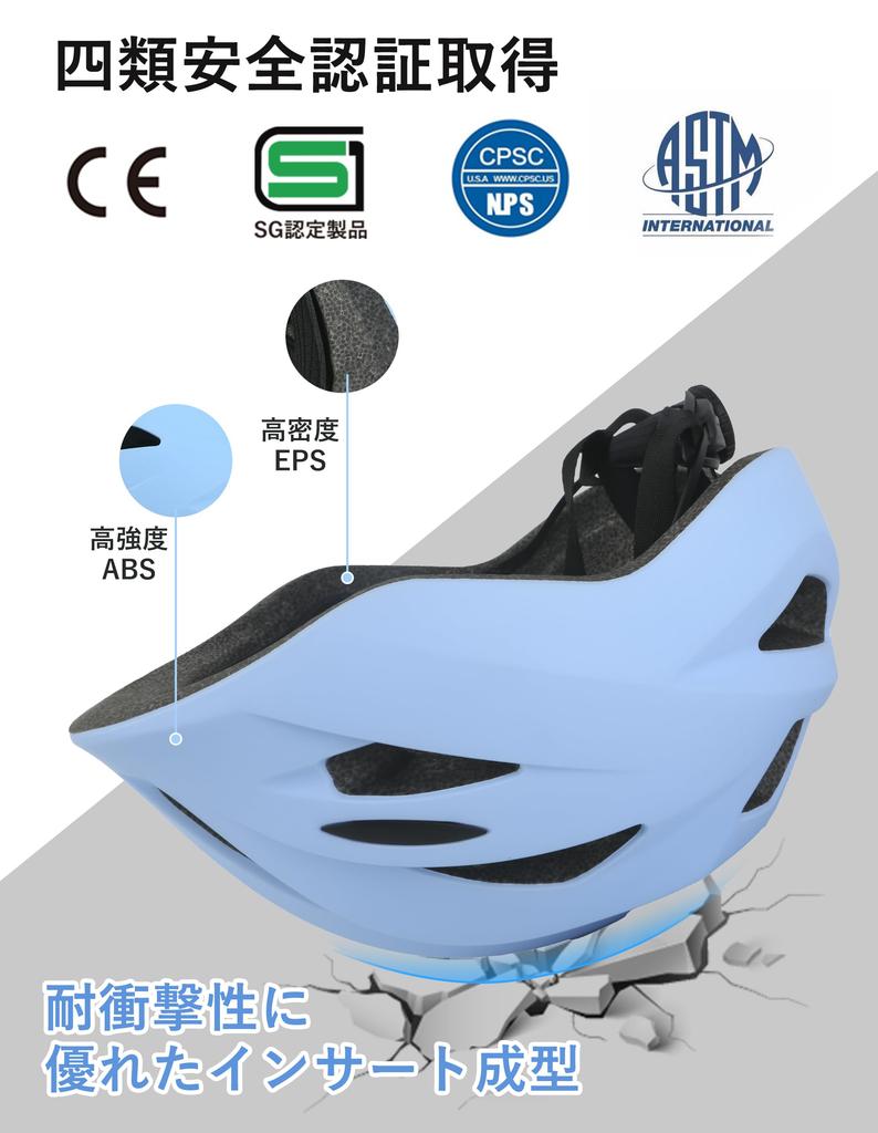 Bicycle Class 4 Safety Head Adjustable Suitable for Inline and High School CE CPSC and ASTM Standards [SG Mark] Children's Helmet, Certified,