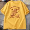 Houston I Have So Unisexy Problems T Shirt Unisex Women Funny Vintage Funny Raccoon in Space Animal Tshirt Harajuku Cotton Tees