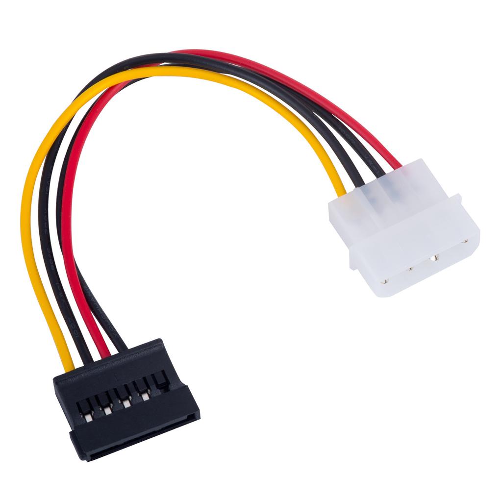 Molex - Sata Cable Akyga Ak-Ca-17 Power Cable HDD SSD Drive 15cm /F