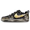 Court Borough Low Top Skateboard Shoes Men's Black Gold 844881-005(Team11-)