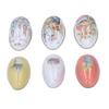 6pcs Iron Easter Egg Shaped Tins Candy Box Jewelry Canister for Easter Holiday Party Supplies Easter Egg Ornament