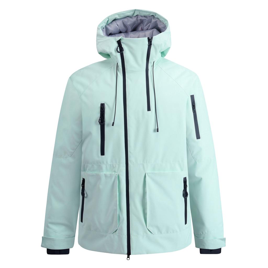 Outdoor Ski Jacket for Men and Women Snowboard Coat Breathable Warm Insulation Sport Skiing Jackets Unisex Windproof Waterproof Snow Jackets with Hood