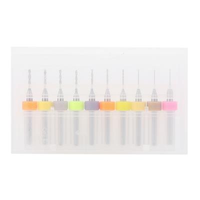 0.5-1.4mm Wiertło Kręte Chwyt Narzędzie do Wykrawania Otworów Grawerowania Cięcia z Pudełkiem