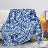 Bohemian flowers digital-printed polyester Bedroom velvet flannel cover blanket Fleece soft sofa cover blankets for beds