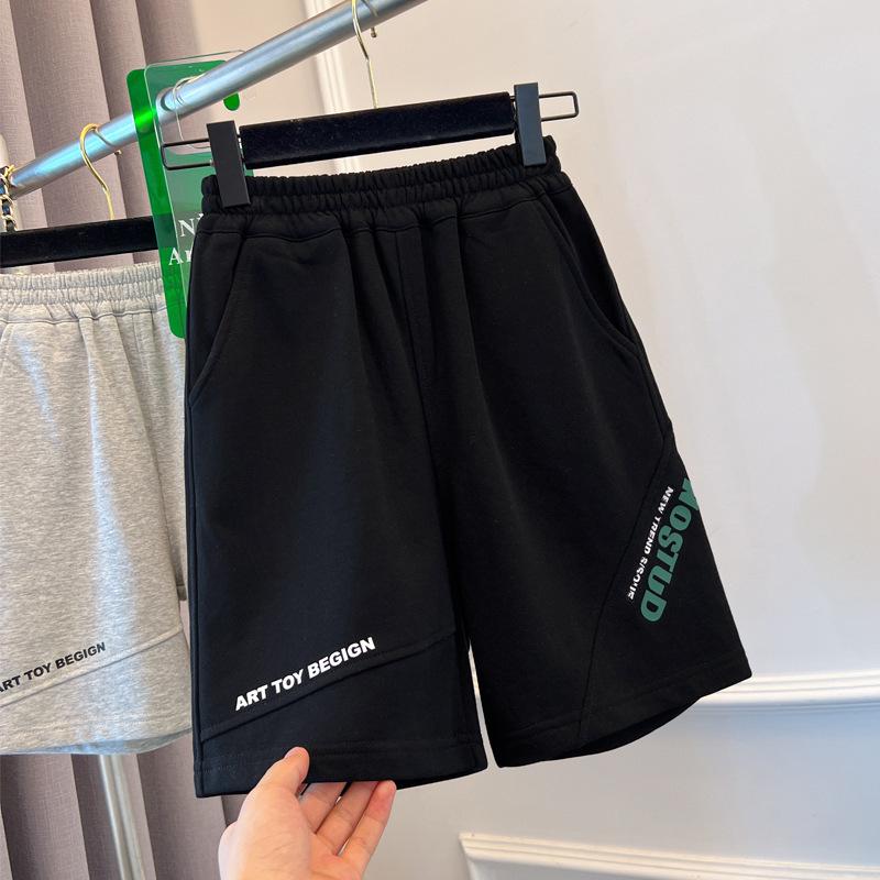

Kids Summer Casual Five-Point Fashion Shorts 140cm чорний