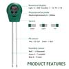 3Pcs/Set Water Testers Quick Reading Accurate Measurement Multifunction Digital pH/EC PPM/Soil Testers