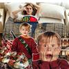 Home Alone Christmas Print Flannel Blanket High Quality Warm Comfortable Cover for All Seasons Perfect for Gifts Home Decor