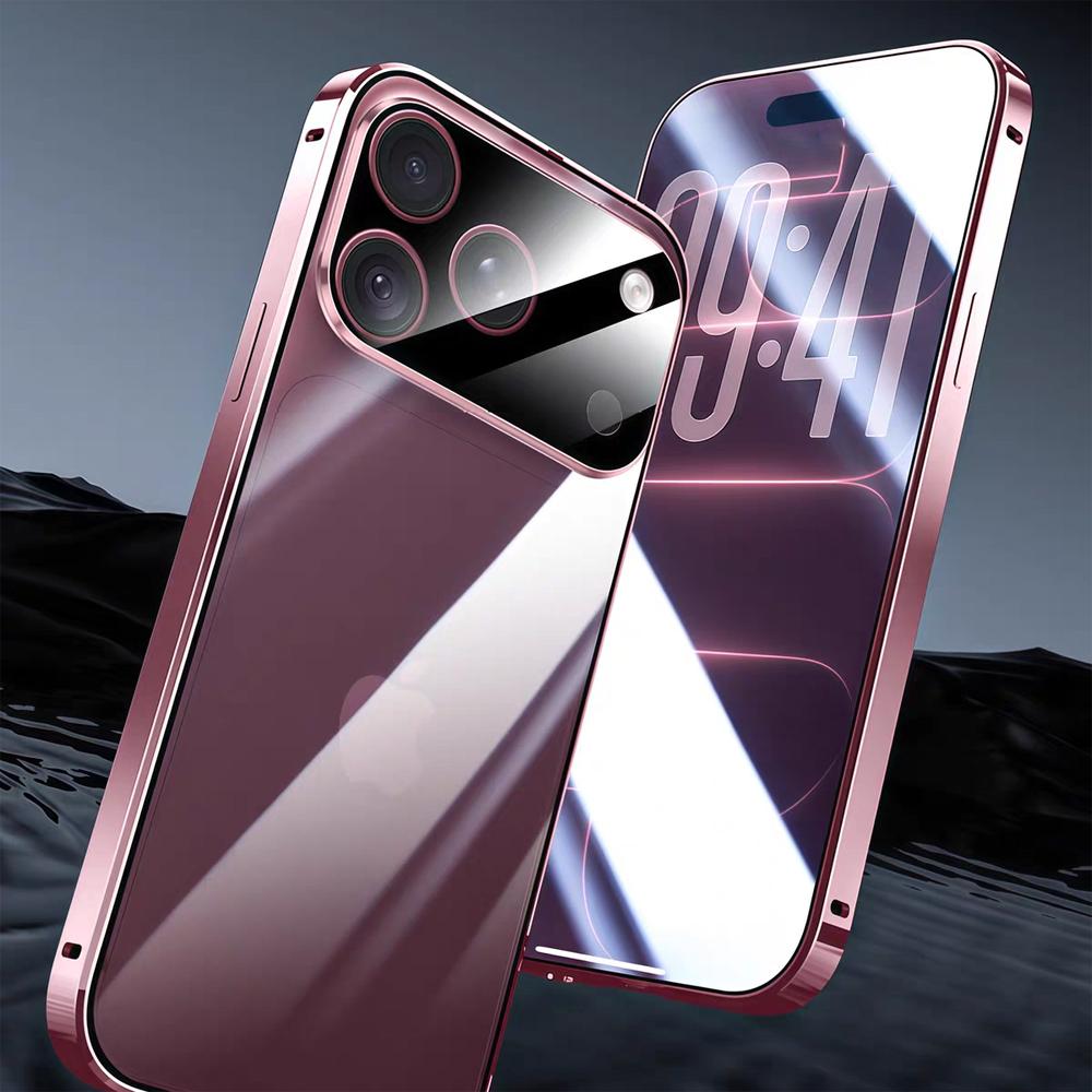 Luxury 360° Full Coverage Double Sided Tempered Glass Case For iPhone 18 17 16 15 14 13 12 11 Pro Max Anti-scratch Magnetic Phone Cover