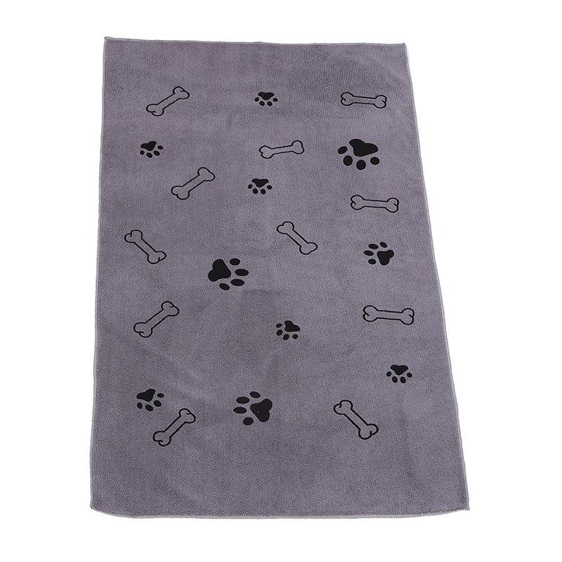 Soft Printed Hot Selling Pet Bath Towel Microfiber Quick-Dry Absorbent Large Size Dog Grooming Towel for Cats Dogs