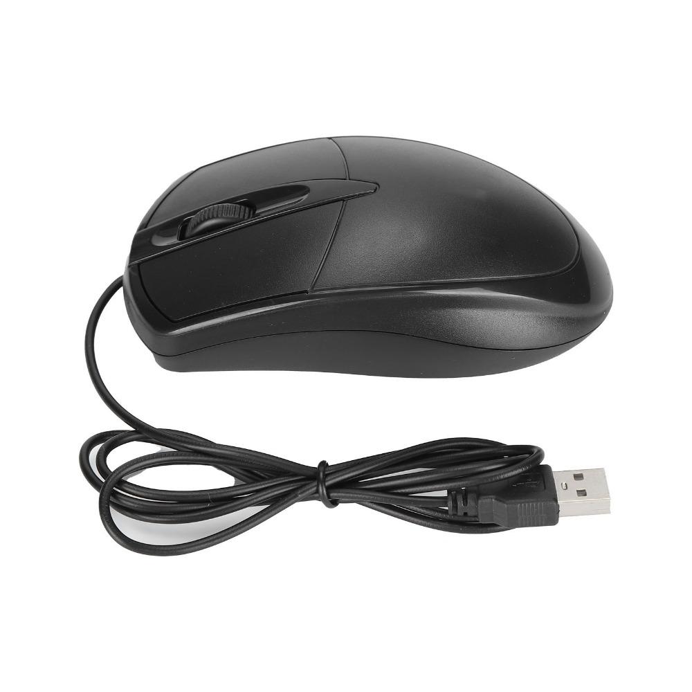 Responsive USB Wired Mouse Silent Corded Mouse Lightweight Computer Mouse Home Office Work
