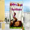 Masha Bear Customize Your Name Beach Towel Super Soft Microfiber Quickdry Fabric