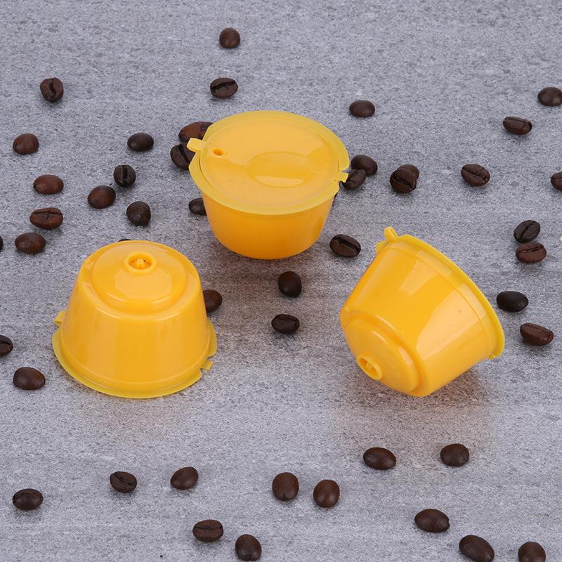 3Pcs Reusable Coffee Capsule Kits for Nescafe Dolce Gusto Machine Refillable Capsules Pod Compatible Filter Cups Dispenser