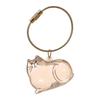 Small Ornaments Cat Fur Storage Pendant Transparent Container Cute Cat Shaped Stylish Keychain Handmade Design DIY Accessories