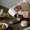 High-End White Porcelain Tea Storage Canister - Exquisite, Sealed, Portable Small Container 