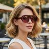 High-End Oversized Frog-Shaped Sunglasses - Versatile Street Style for Women
