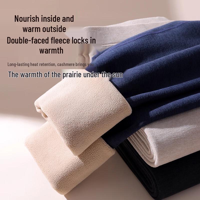 Men's Lamb Wool Lined Thermal Winter Pants